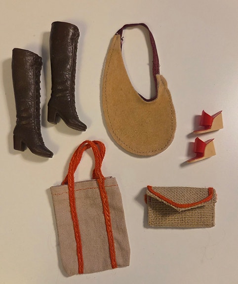 Vintage Barbie Fashion add-ons #2458 asusteita 1970-luku