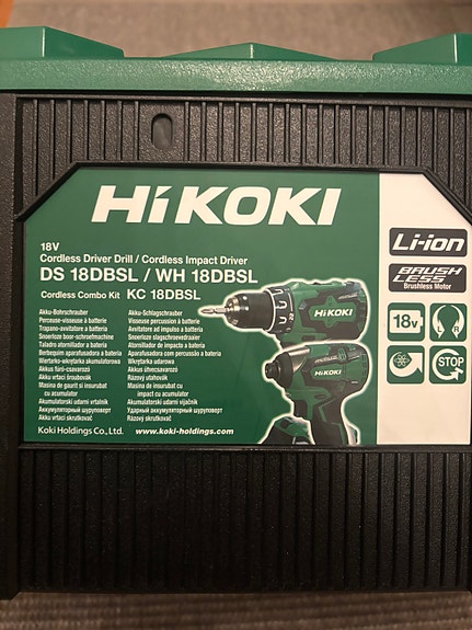 Hikoki 18V akkuporakone ja ruuvinväännin uudwt