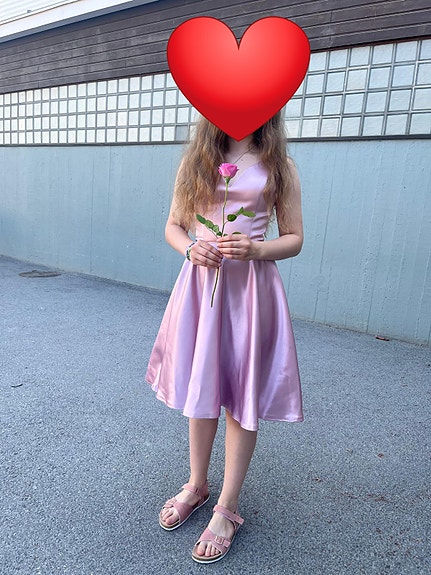 Dazzling juhlamekko vaaleanpunainen/vanha roosa koko 34