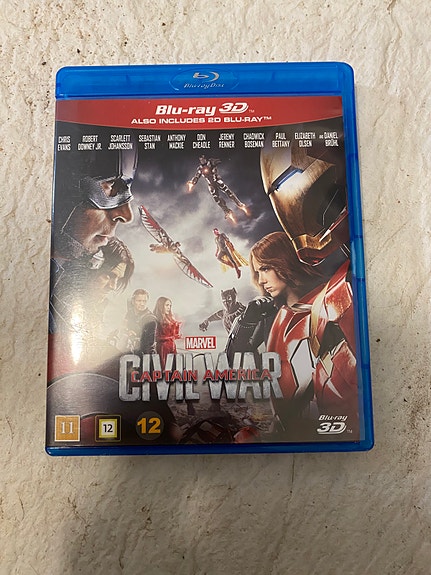 Avengers civil war 3D blu ray