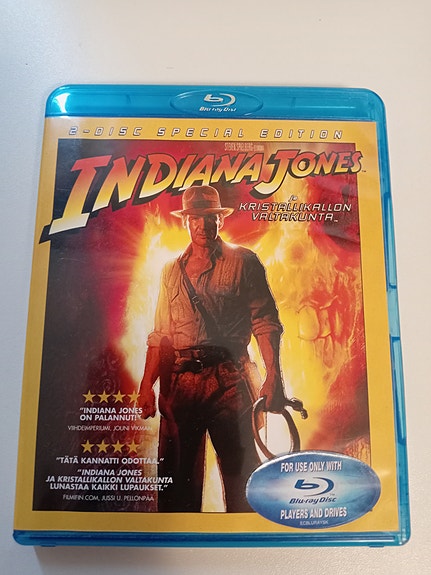 Indiana Jones ja Kristallikallon Valtakunta (Suomijulkaisu) BLU-RAY