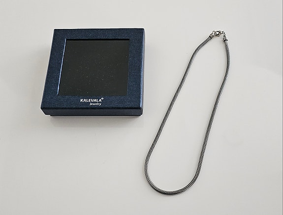 Kalevala hopea kaulakoru unisex