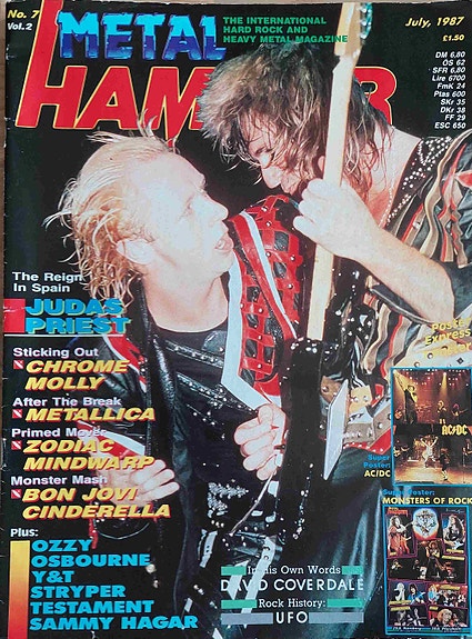 METAL HAMMER No 7 1987 + julisteet