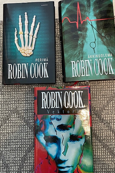 Robin Cook: Vektori, Perimä ja Akkikuolema kirjasarja