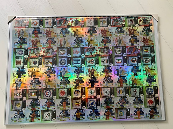 FIFA World Cup 2014 uncut sheet jalkapallokortit