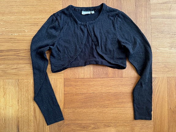 KappAhl musta bolero, koko 146-152 cm