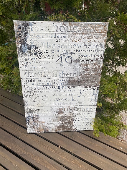 Taulu tekstillä