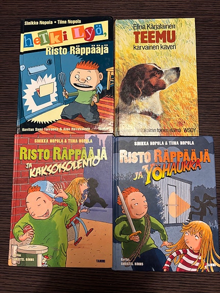 Sinikka ja Tiina Nopola Risto Räppääjä -kirjat