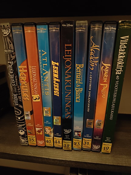 Disney DVD-elokuvapaketti piirretyt