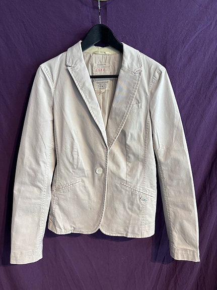 Esprit bleiseri naisten S beige puuvilla