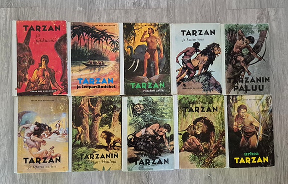 Tarzan kirjat 10 kpl