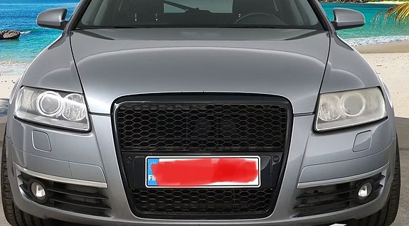Audi A6 c6 musta hunajakennomaski