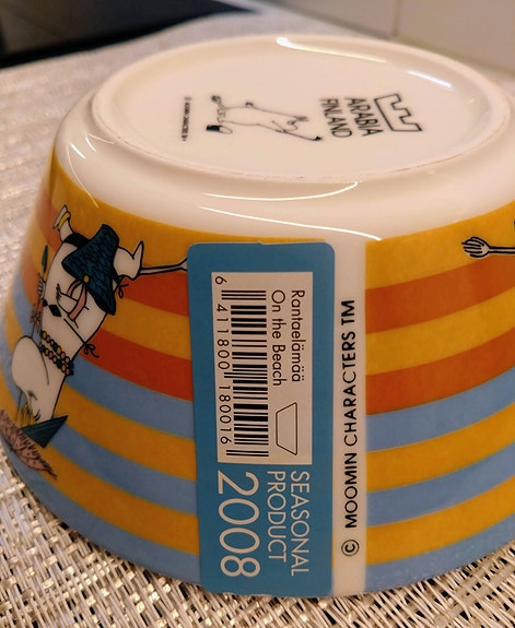 Arabia Rantaelämää Muumikulho, sesonki 2008