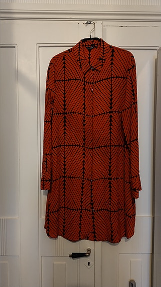 Marimekko mekko silkkiä koko 42 oranssi