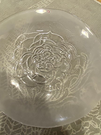 Iittala Villiruusu lasilautanen