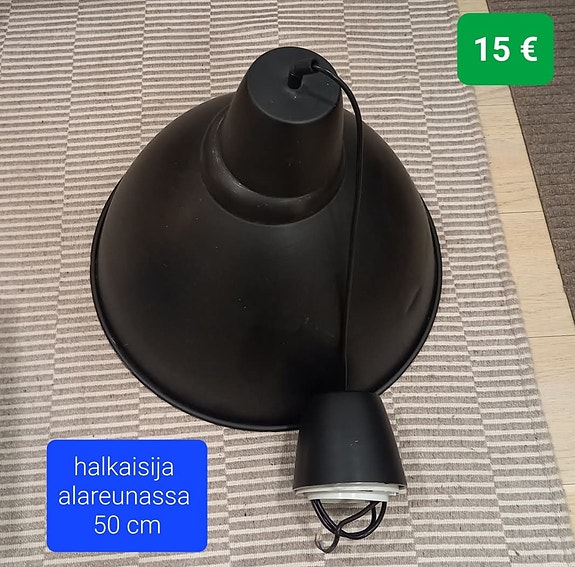 Iso kattolamppu musta/kupari