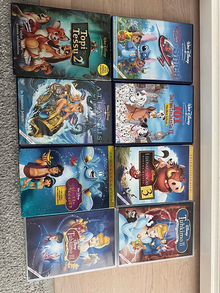 Disney lasten animaatioelokuvat DVD-paketti