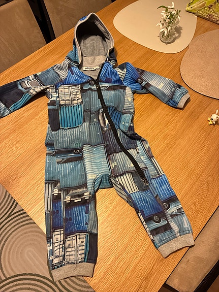 Molo softshell haalari koko 86 sininen unisex