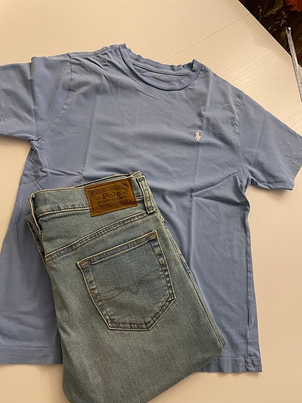 Polo Ralph Lauren The Eldridge Skinny farkut sininen denim tytöt koko 134