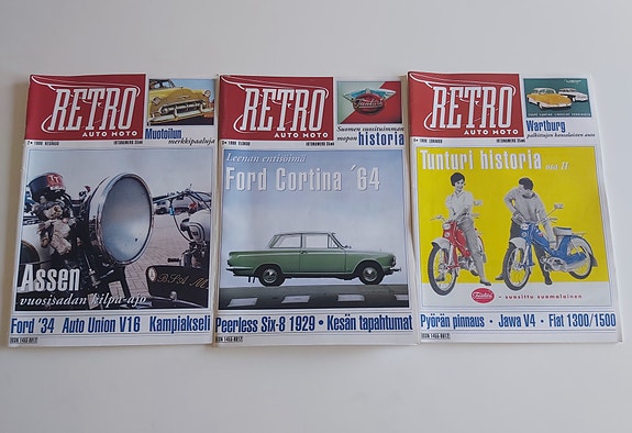 Retro Auto Moto lehdet 1998 3 kpl