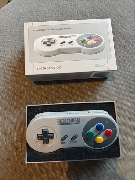 8BitDo SNES Super Nintendo peliohjain langaton harmaa
