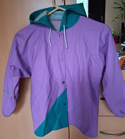 Lasten sadetakki 120 violetti unisex