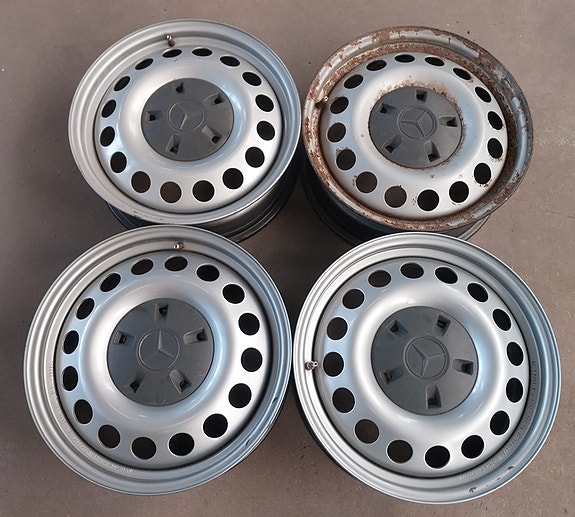 Käytetyt MB Vito W447 17″ peltivanteet +TPMS