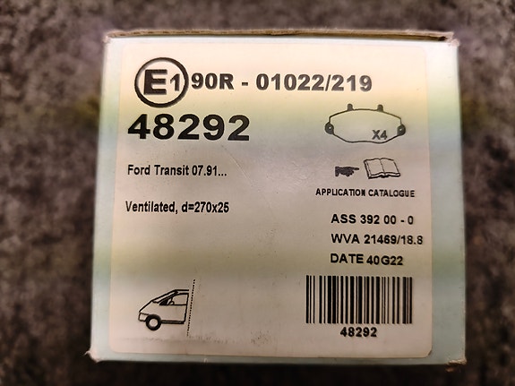 Ford Mondeo, Transit jarrupalat
