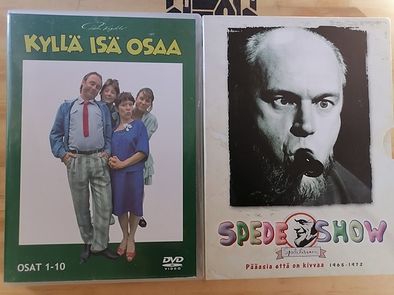 Kyllä isä osaa / Spede Show dvd-boksit