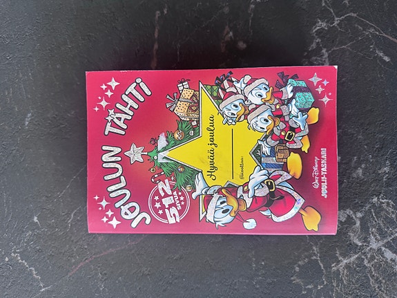 Aku Ankka Joulun tähti sarjakuva taskari