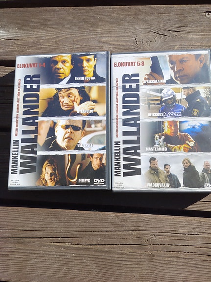 Mankellin Wallander elokuvat 1–8 DVD-boksi