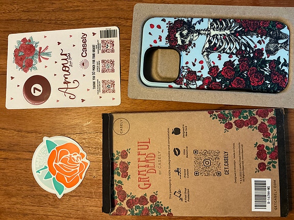 Iphone 16 Pro Max suojakuori uusi, Casely, Grateful Dead