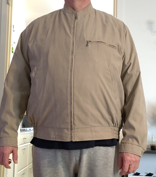 Luhta miesten takki koko 58 beige polyesteri
