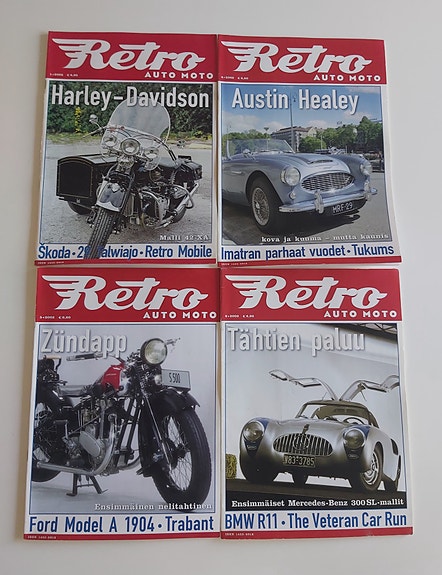 Retro Auto Moto lehdet 4 kpl 2002