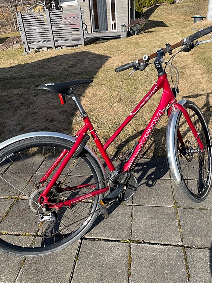 Naisten polkupyörä hybridipyörä 28”