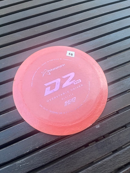 Prodigy D2 400 -frisbeegolfkiekko punainen