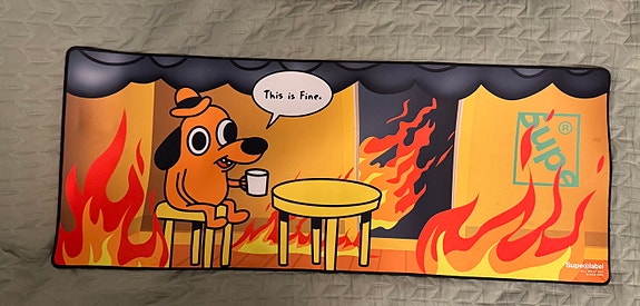 Superlabel This is Fine hiirimatto 920 x 360 mm