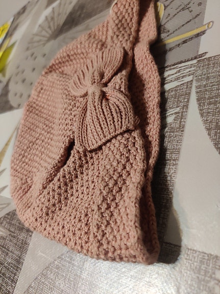 Newbie vauvan pipo koko 50 vaaleanpunainen puuvilla unisex