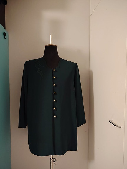 Carolin Muoti-Hovi naisten kotimainen vintage takki vihreä koko 44
