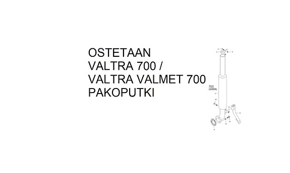 Ostetaan Valtra 700 pakoputki / äänenvaimennin
