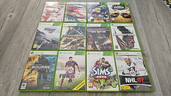 12 kpl Xbox 360 pelejä pakettina