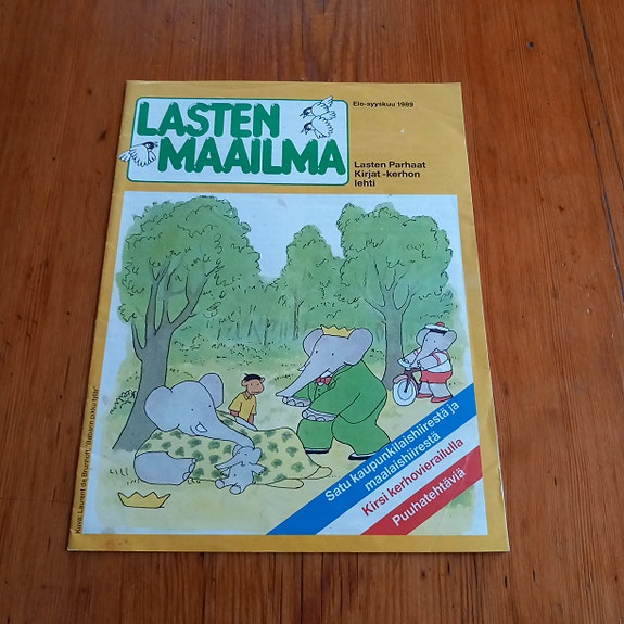 Lasten maailma : Lasten parhaat kirjat -kerhon jäsenlehti Elo-syyskuu 1989