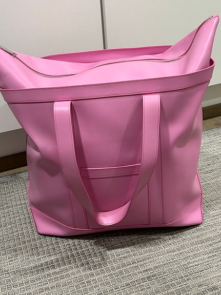 Marimekko nahkainen pinkki matkuri Lea