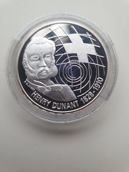 Sveitsi 20 frangia 2010 juhlaraha Henry Dunant
