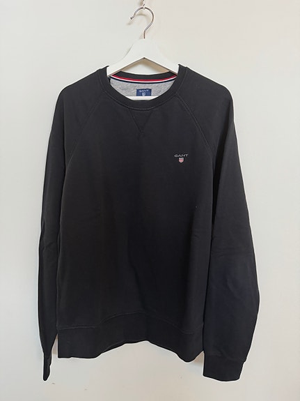 Gant miesten collegepaita XL musta puuvilla