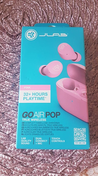 JLab Go Air Pop langattomat nappikuulokkeet pinkki