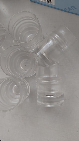 Iittala Timo Sarpaneva Pisararengas-shottilasit 6kpl