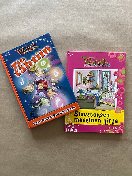 Witch kirjoja 2 kpl, Tie tähtiin ja Sisustuksen maaginen kirja