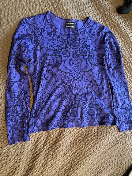Marimekko Mika Piirainen paita S violetti puuvilla