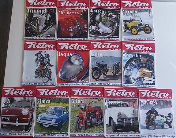 Retro Auto Moto lehdet 13 kpl